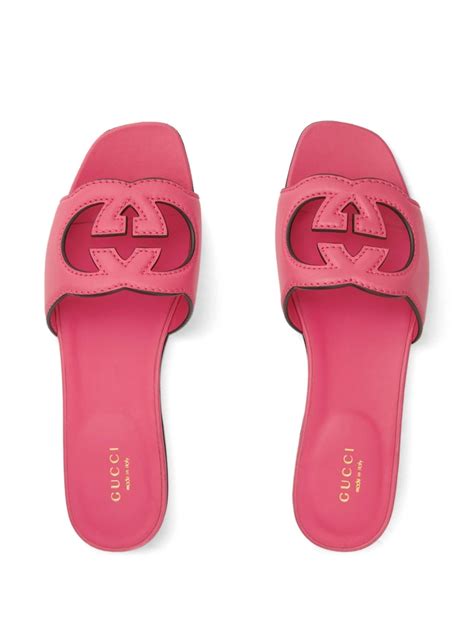 gucci ugg slides with socks|Women's slide with Interlocking G .